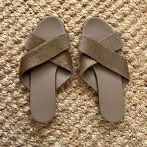 Jenni Kayne Pony Hair Crossover Sandal